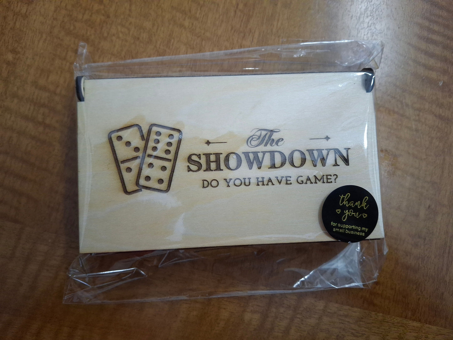 The Showdown – Mini Wooden Domino Set