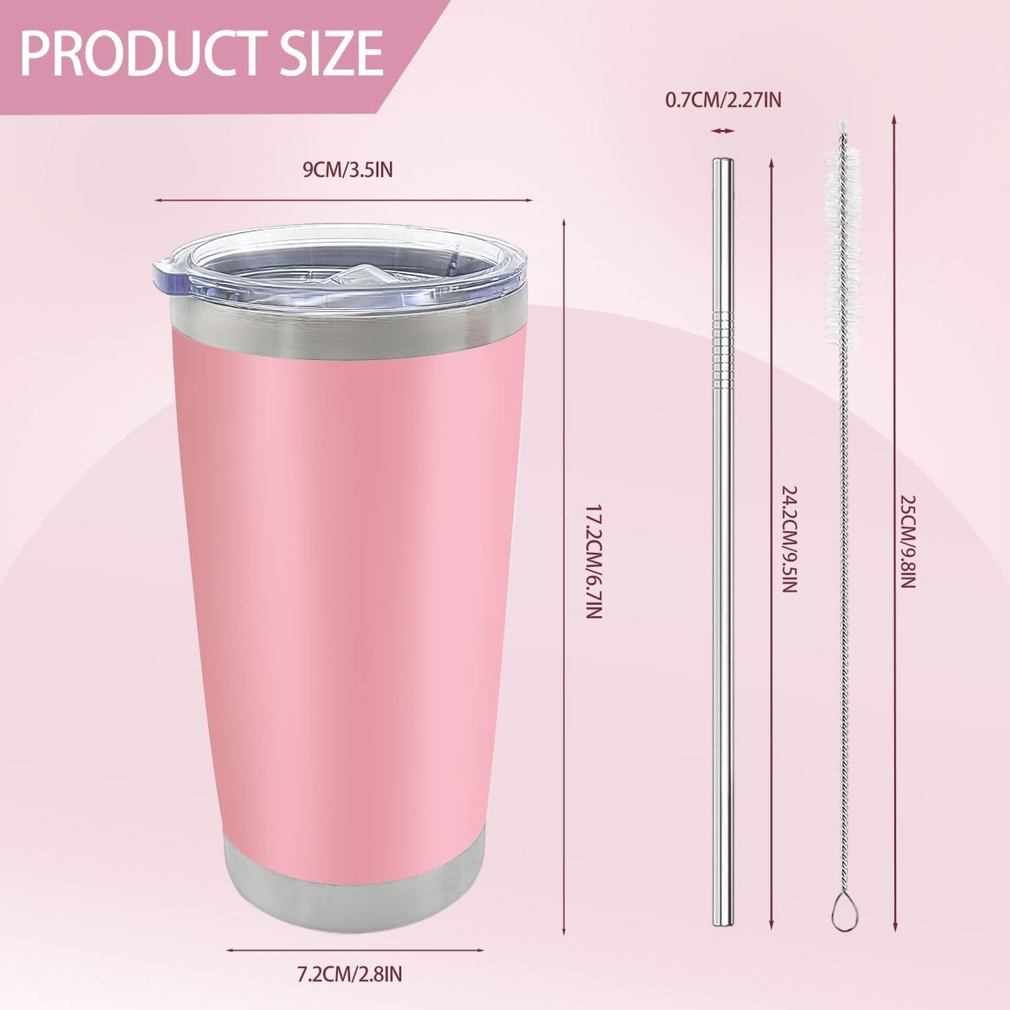 Make It Yours- Personalize Your 20 oz Stainless Steel Tumbler