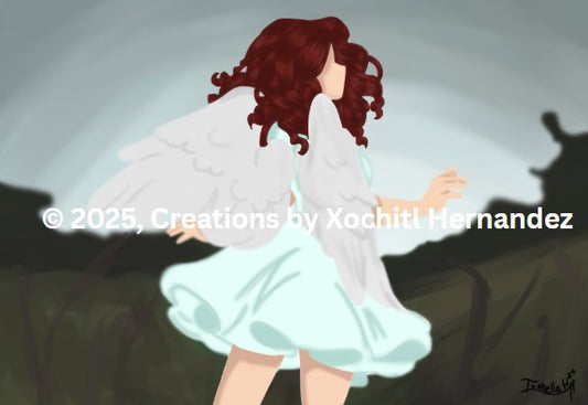 "Lady with Wings" (Digital Art with Commercial License Certificate)