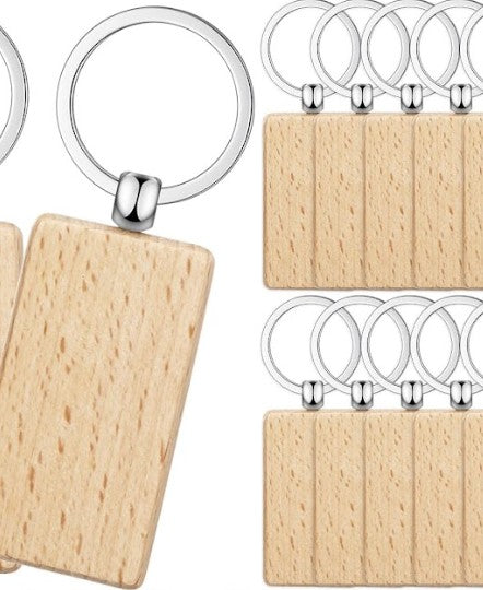 (Personalized Item) Wooden Keychain with your Personal Design