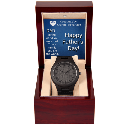 Timeless Strength: Sandalwood & Leather Men's Watch