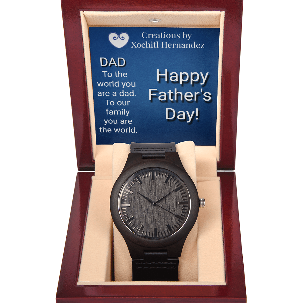 Timeless Strength: Sandalwood & Leather Men's Watch