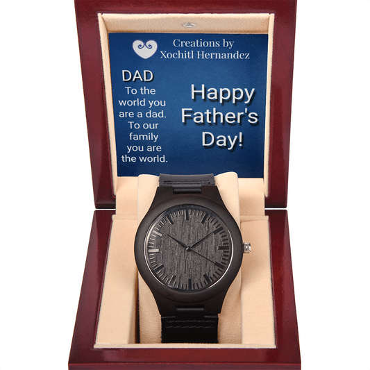 Timeless Strength: Sandalwood & Leather Men's Watch