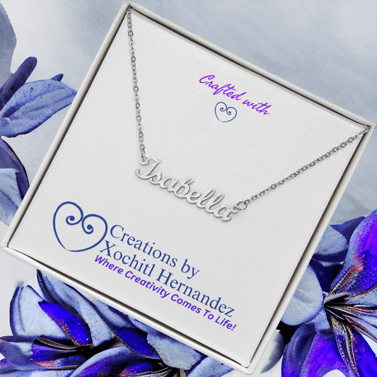 (Personalized Name Pendant – Stainless Steel or Gold Finish
