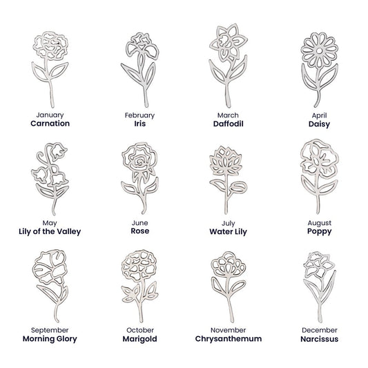 (Personalized Item) Flower Necklace w/Your Custom Name