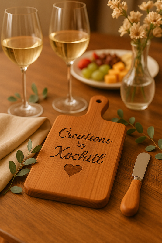 (Personalized Item) Mini Wooden Charcuterie Board Gift Set