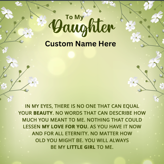 To My Daughter-Eternal Hope Necklace (Personalized Item)