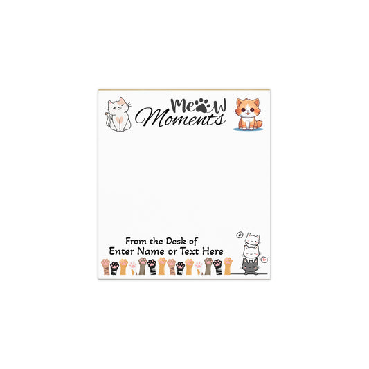 (Personalized Item) "Meow Moments" Premium Notepad