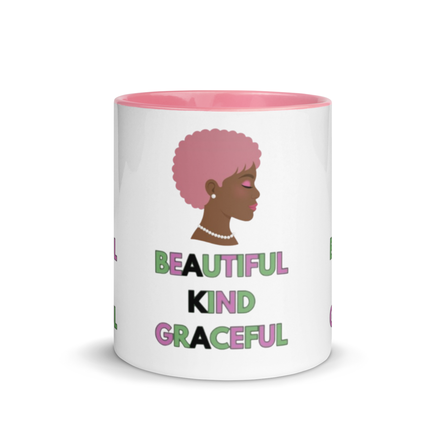 "Beautiful. Kind. Graceful." Empowerment Mug (PINK)