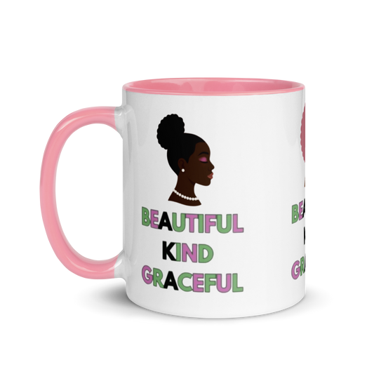 "Beautiful. Kind. Graceful." Empowerment Mug (PINK)