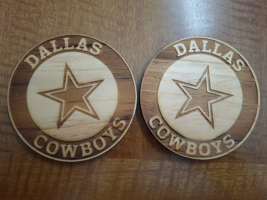 (Personalized Item) "Game Day" Wooden Coaster Set (Set of 4)