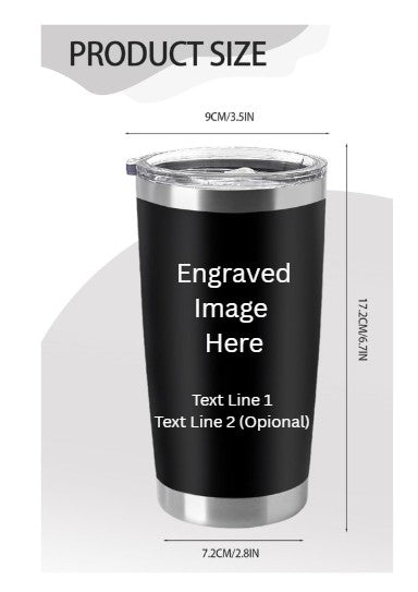 Make It Yours- Personalize Your 20 oz Stainless Steel Tumbler