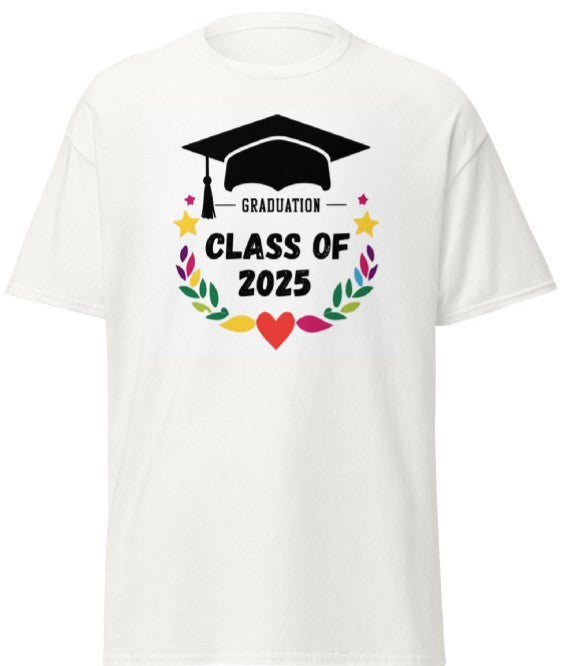 Celebrate Graduation in Style: Graduation Heart & Flowers (Unisex T-Shirt)
