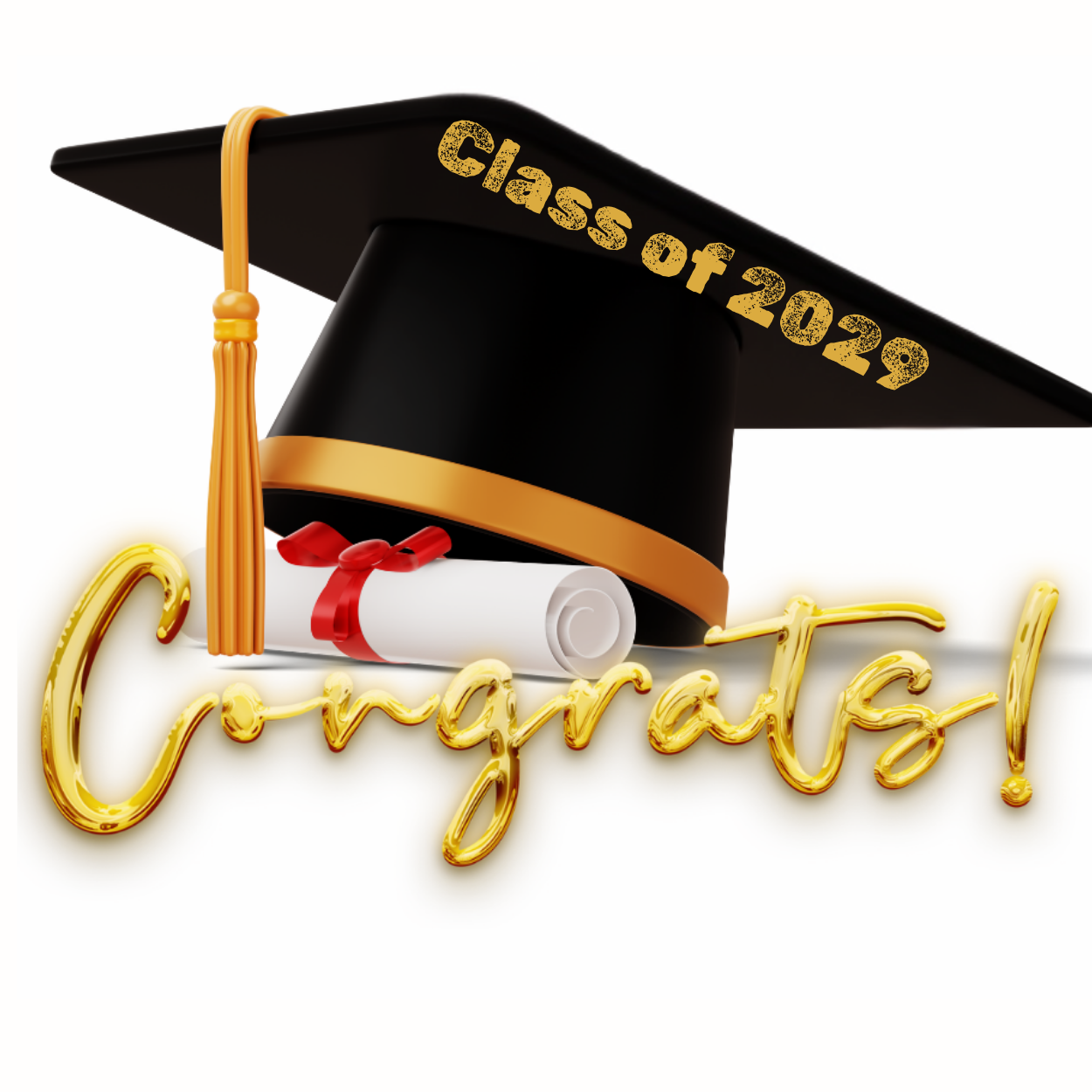 Celebrate Graduation in Style: Congrats with Cap & Diploma (Unisex T-Shirt)