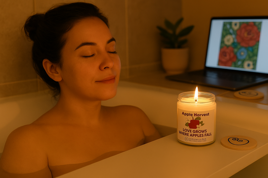 "Love Grows Where Apples Fall" - Apple Harvest Candle